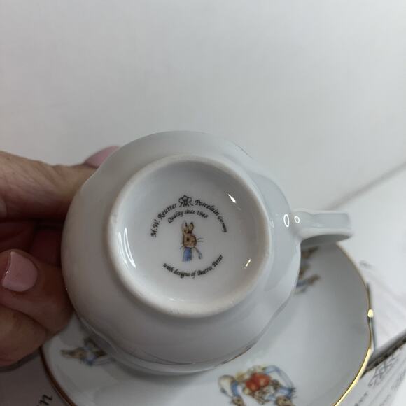 Beatrix Potter Childs Cup And Saucer Reutter Porzellan Germany - Picture 5 of 8